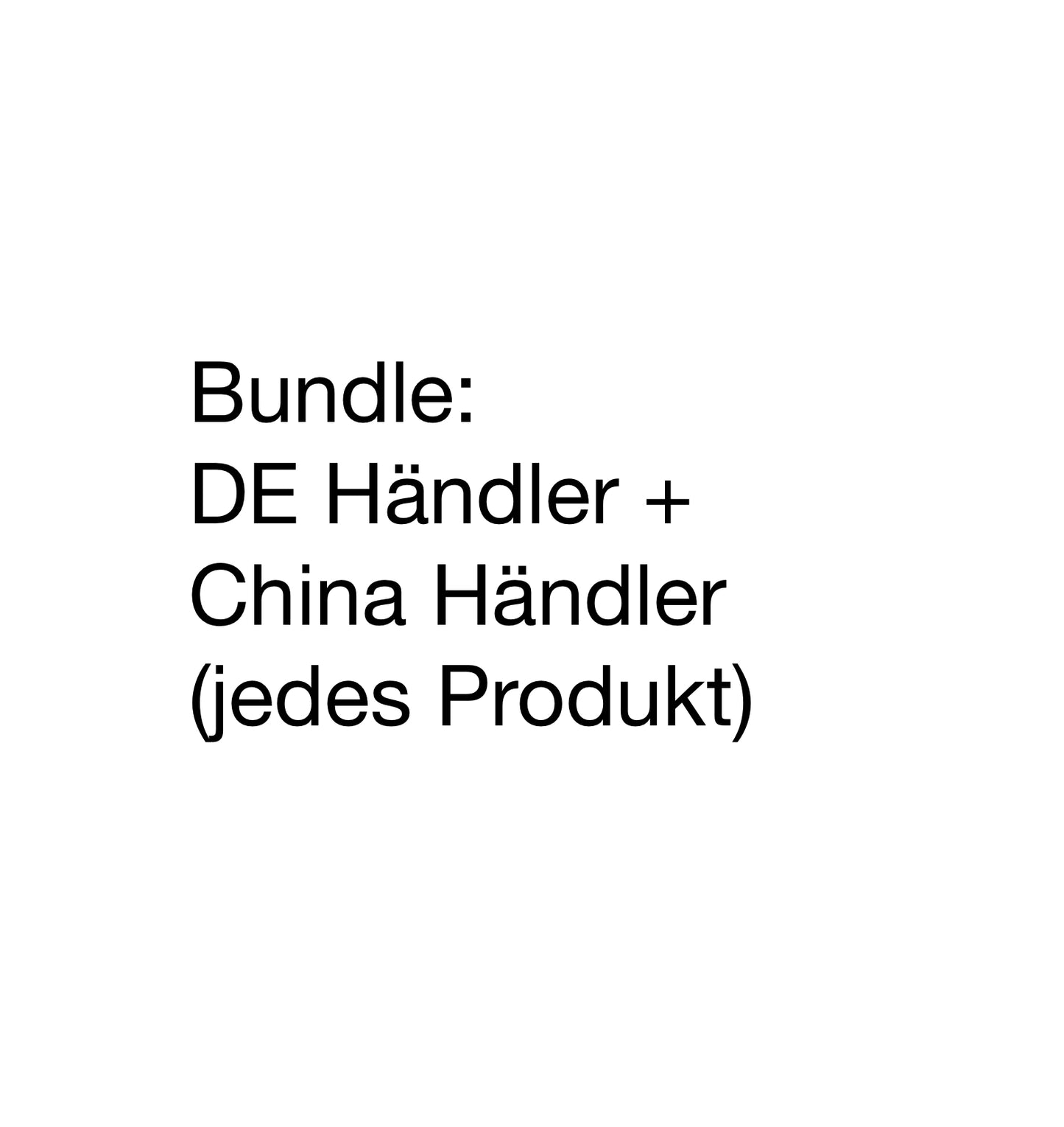 40% Rabatt- China + Deutscher Händler Bundle (Vendor Links)